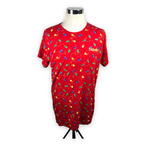 Vintage Bloomingdales T-Shirt Men's OS Christmas Lights Limited Edition Red